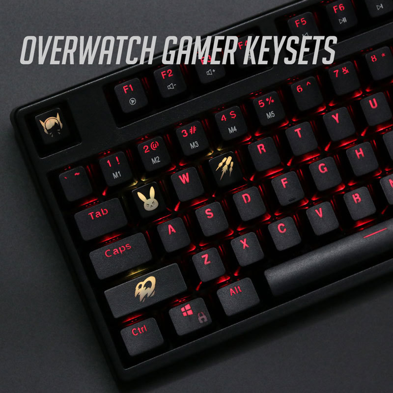 Gaming Keyboard Brands - 4 Cái/bộ Keysets Đèn Nền Chữ
