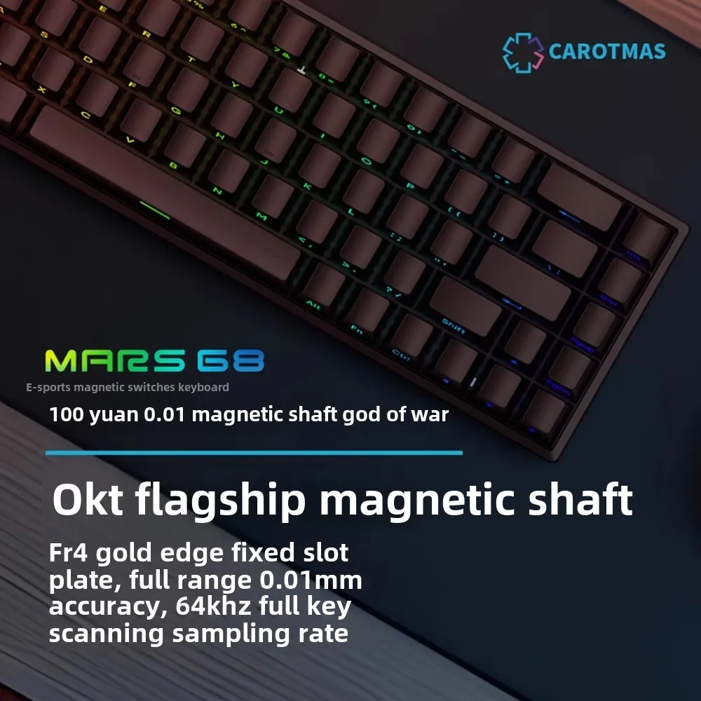 Gaming Keyboard Bluetooth - Mars 68 PRO magnetic axis mechanical