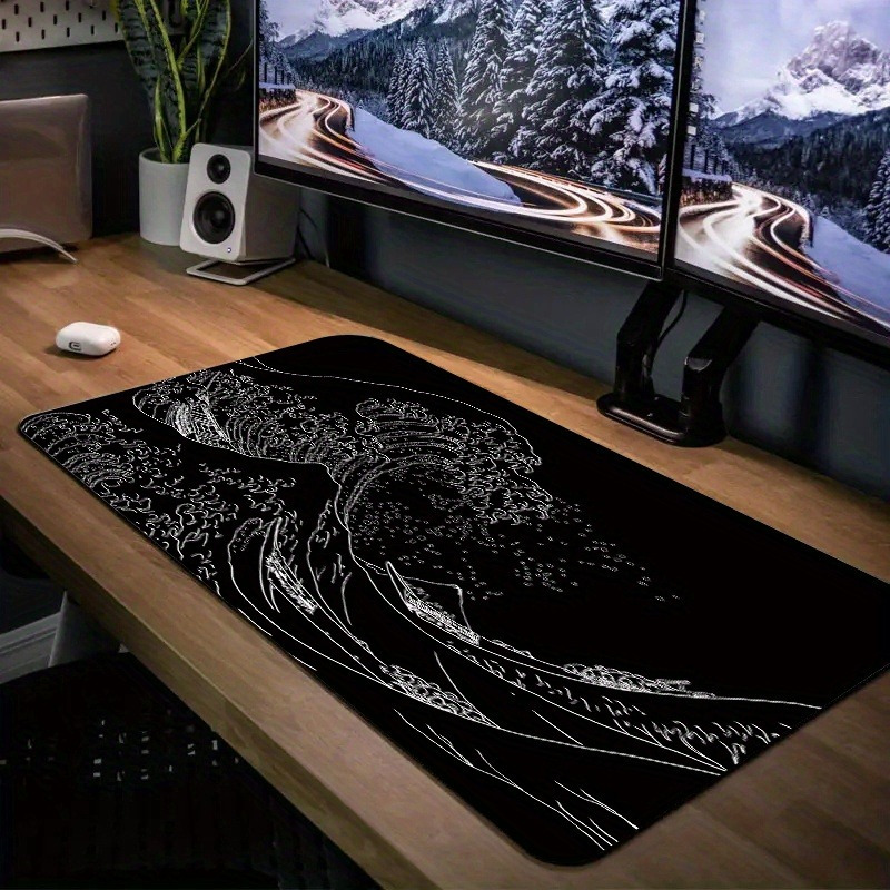 Black White The Great Wave Gam - đánh giá và giá Gaming Keyboard Typewriter