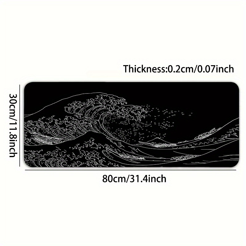 Black White The Great Wave Gam - đánh giá và giá Gaming Keyboard Typewriter
