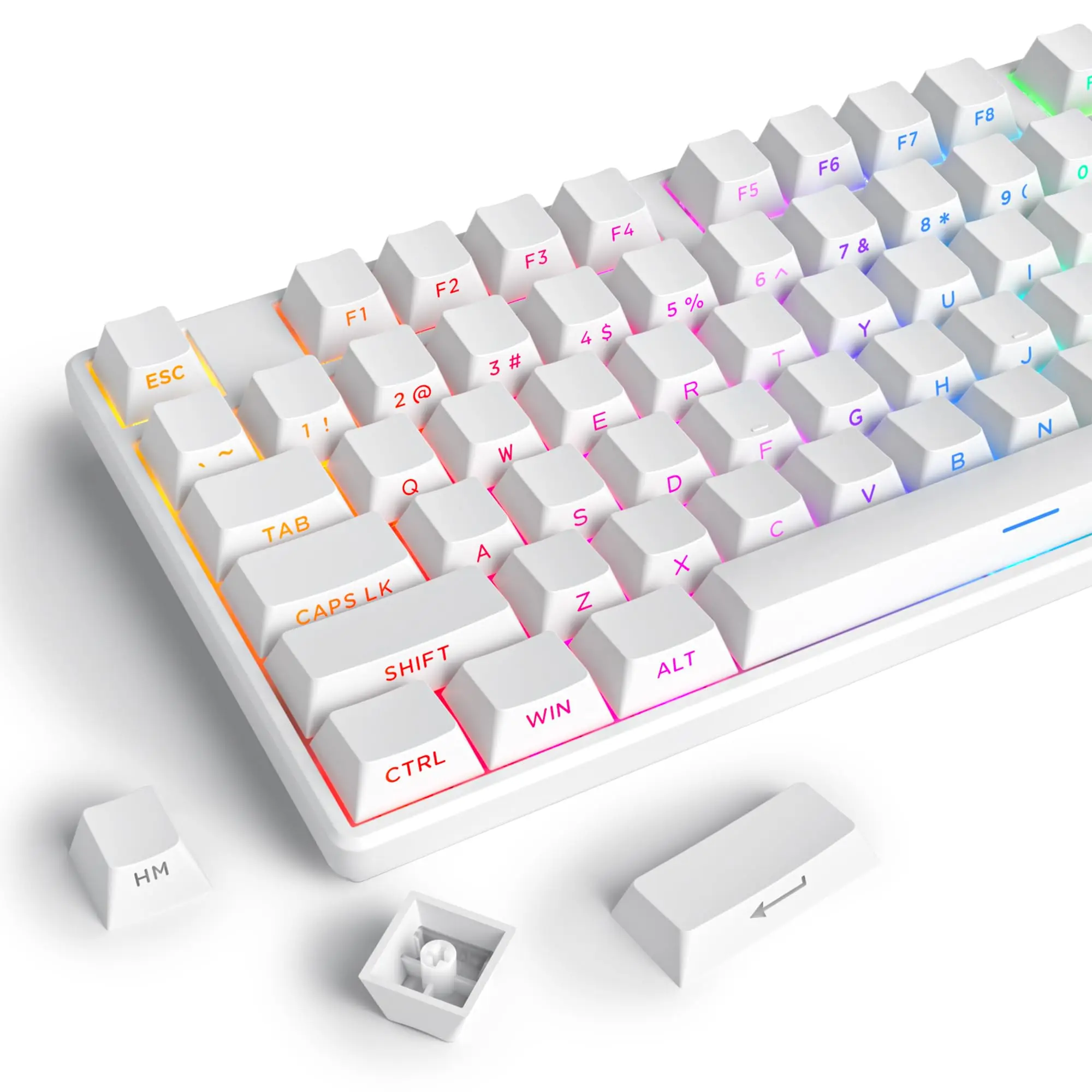 134 Keys Double Shot PBT Keyca - đánh giá và giá Keyboard Gaming Black