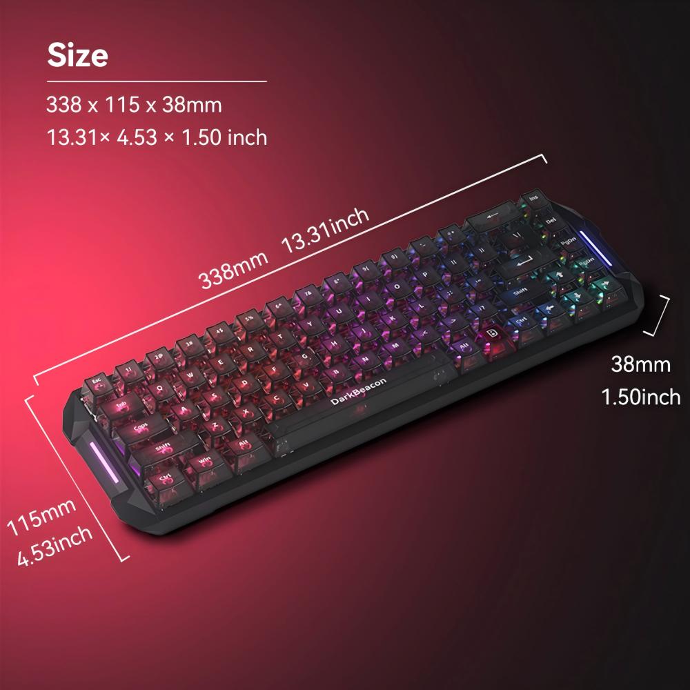 DarkBeacon Blade 68 Wired Sile - đánh giá và giá Gaming Keyboard That Is Quiet