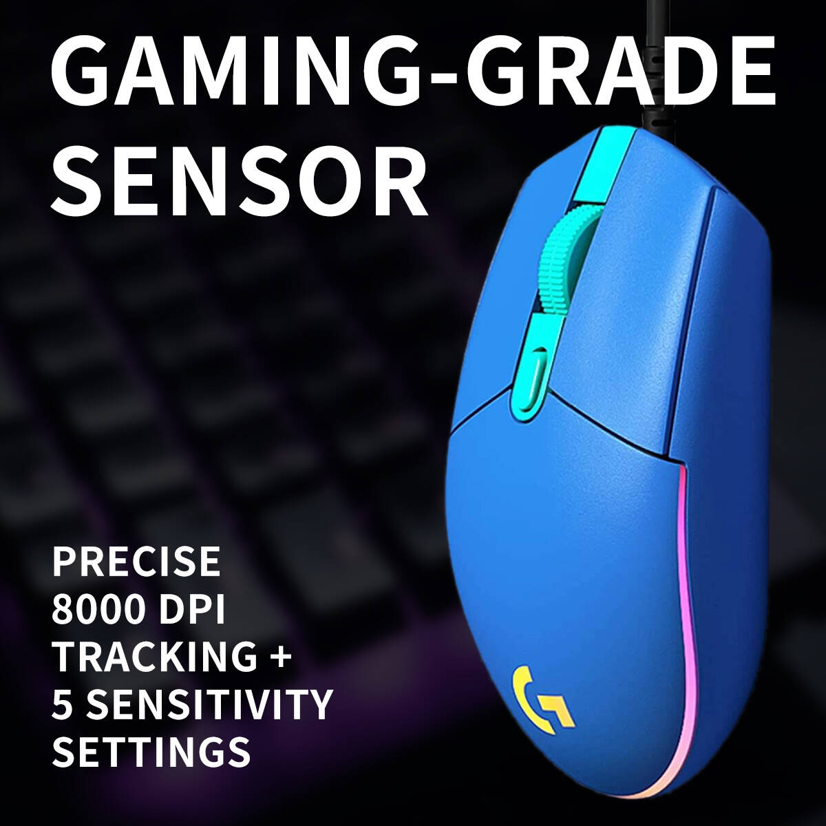 Logitech G203 LIGHTSYNC Wired  - đánh giá và giá Logitech Mouse G203