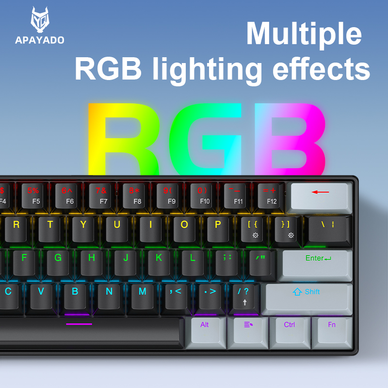 APAYADO K61 Mini Mechanical Ke - đánh giá và giá Keyboard Gaming Black