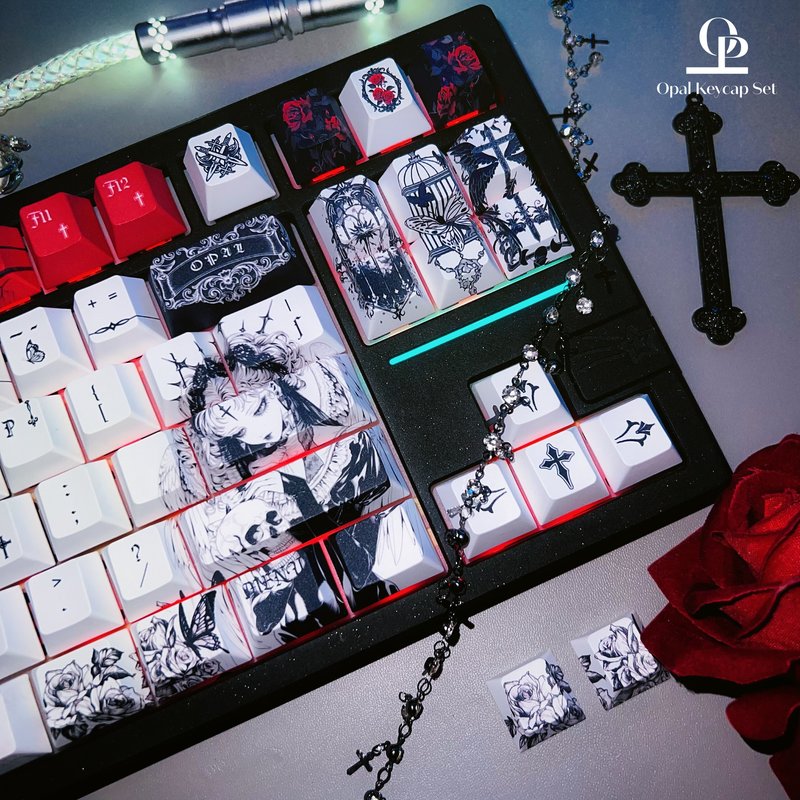 Black White Theme Keycap PBT F - đánh giá và giá Keyboard Gaming Black