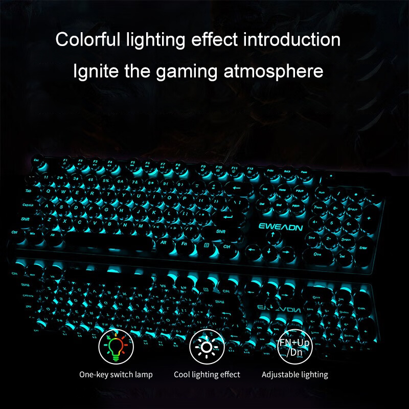 EWEADN Typewriter Gaming Keybo - đánh giá và giá Gaming Keyboard Typewriter