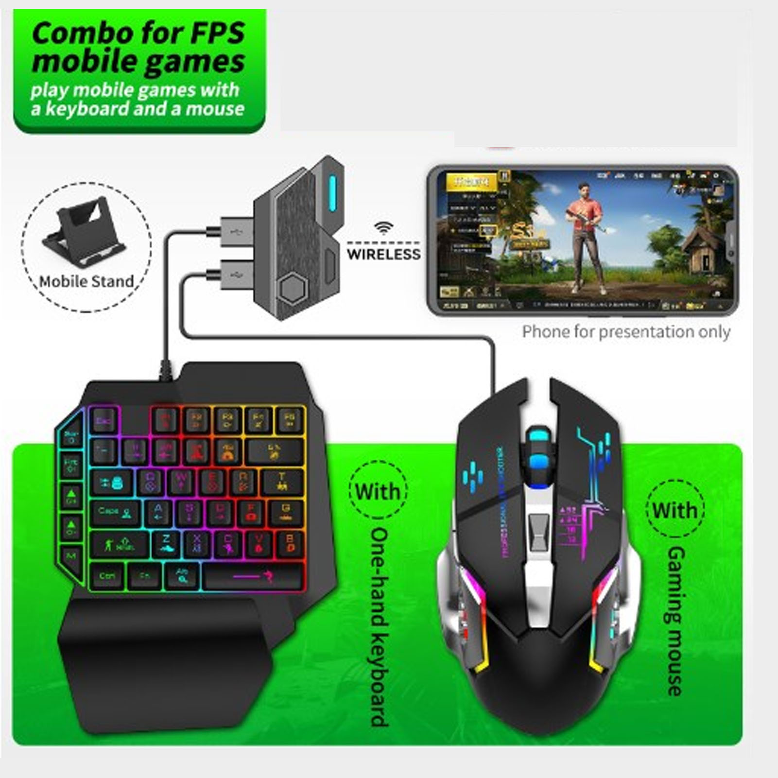Mobile Game Combo Pack Bluetoo - đánh giá và giá Gaming Keyboard Bluetooth