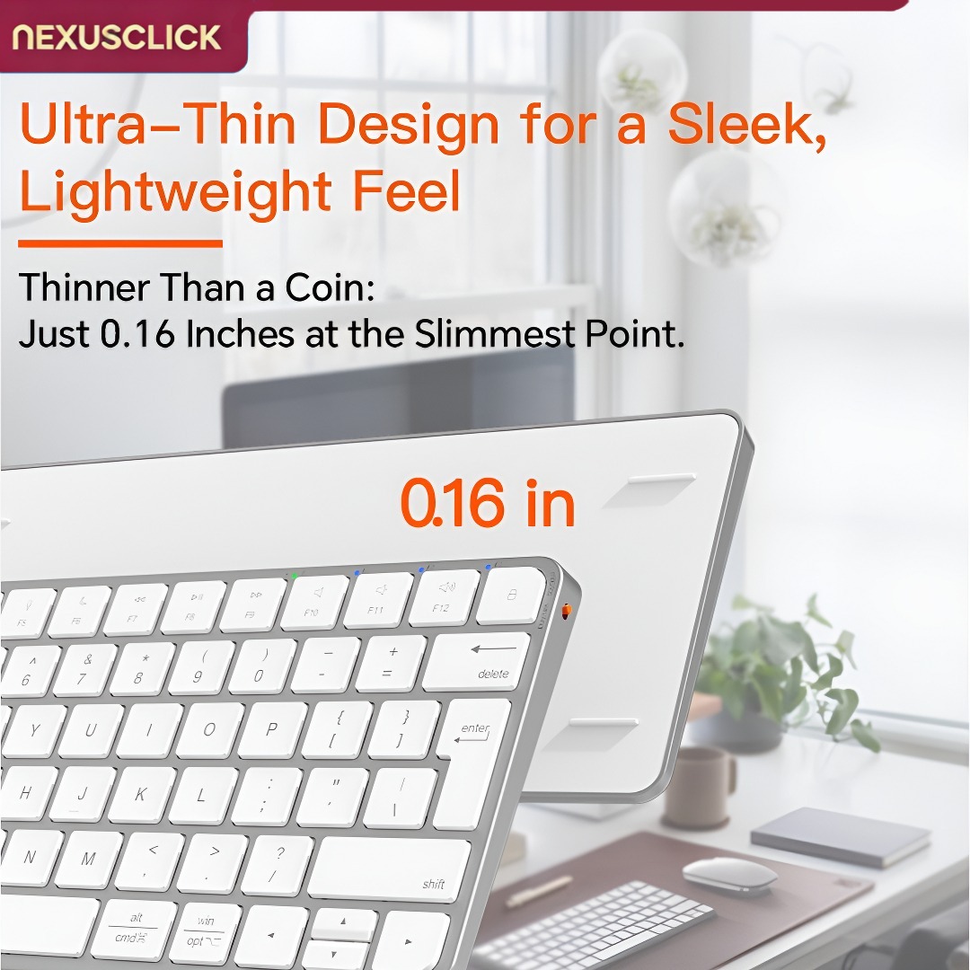 NexusClick Ultra Slim Wireless - đánh giá và giá Gaming Keyboard That Is Quiet