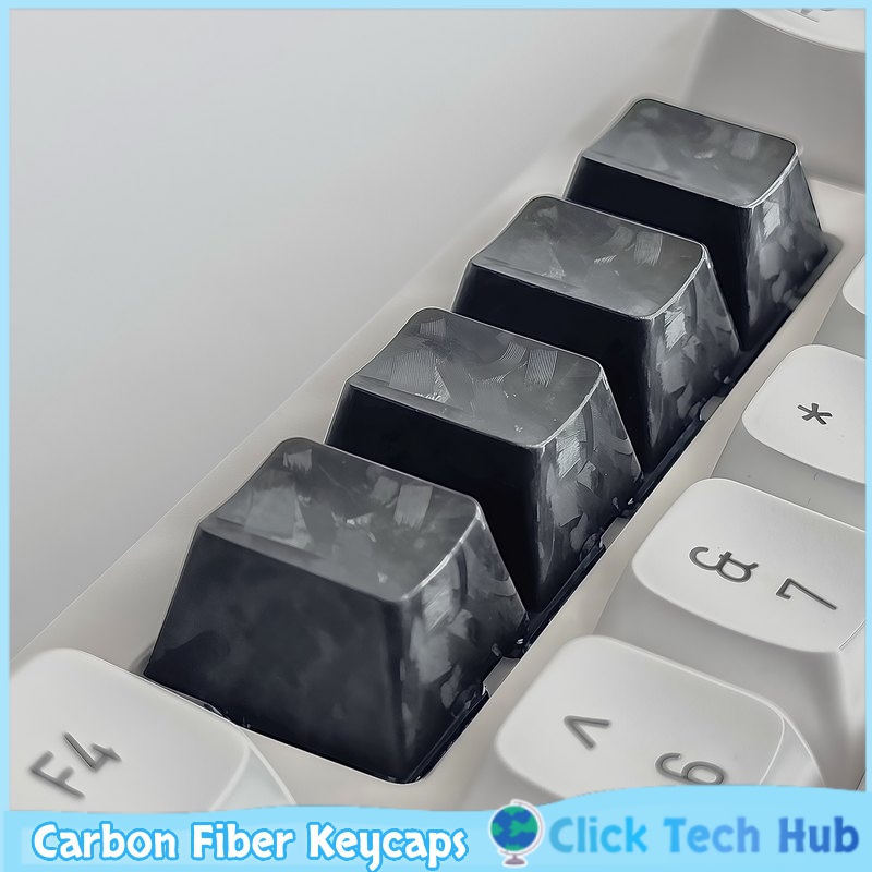 Black Carbon Fiber Keycaps 1pc - đánh giá và giá Keyboard Gaming Black