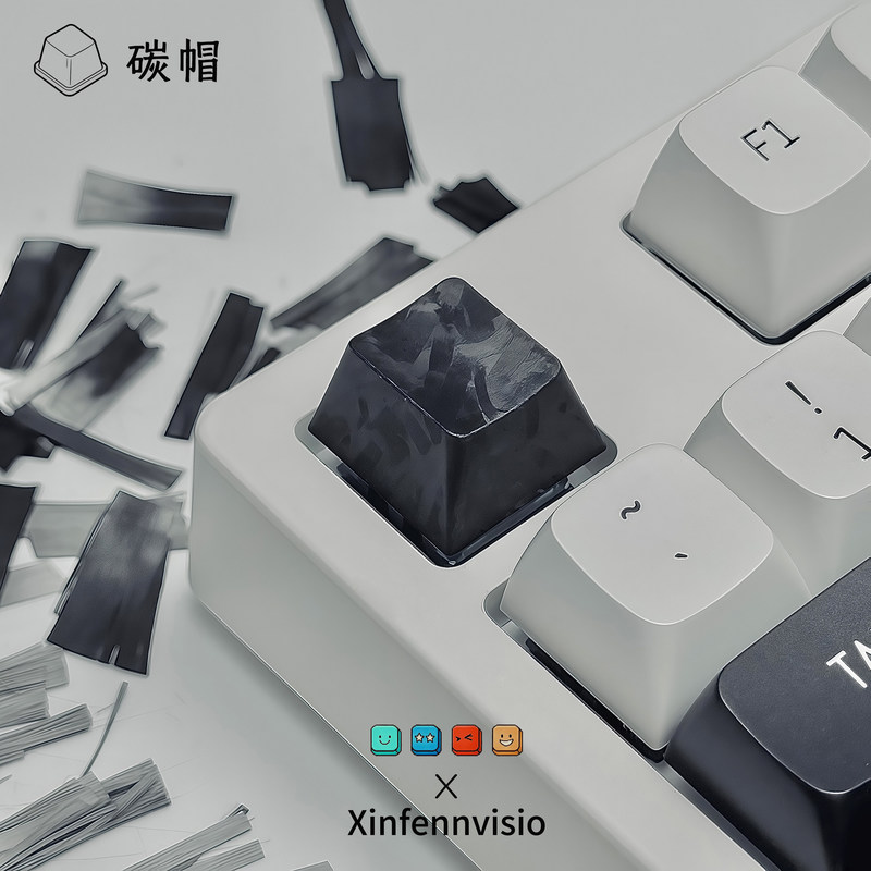 Black Carbon Fiber Keycaps 1pc - đánh giá và giá Keyboard Gaming Black