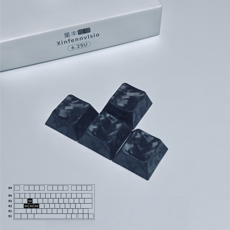 Black Carbon Fiber Keycaps 1pc - đánh giá và giá Keyboard Gaming Black