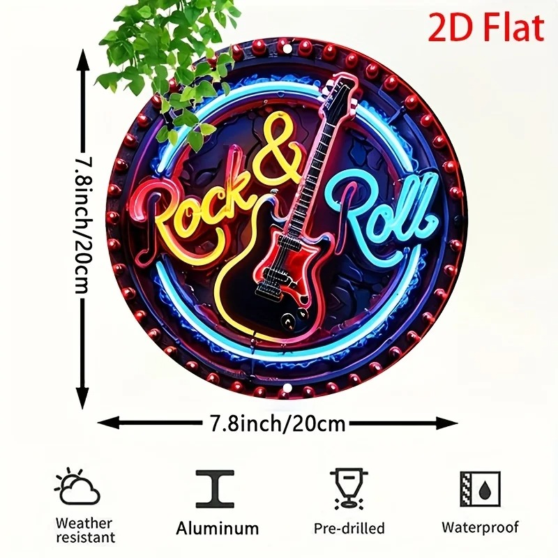 A Vintage Rock Neon Sign, 2Dfl - đánh giá và giá Brass Weight Plate
